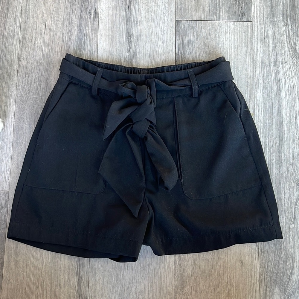 Black dress shorts
